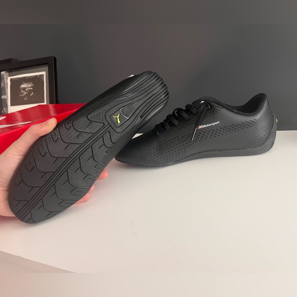 BMW Puma Black and Yellow Green Athletic Shoes - Picture 11 of 17